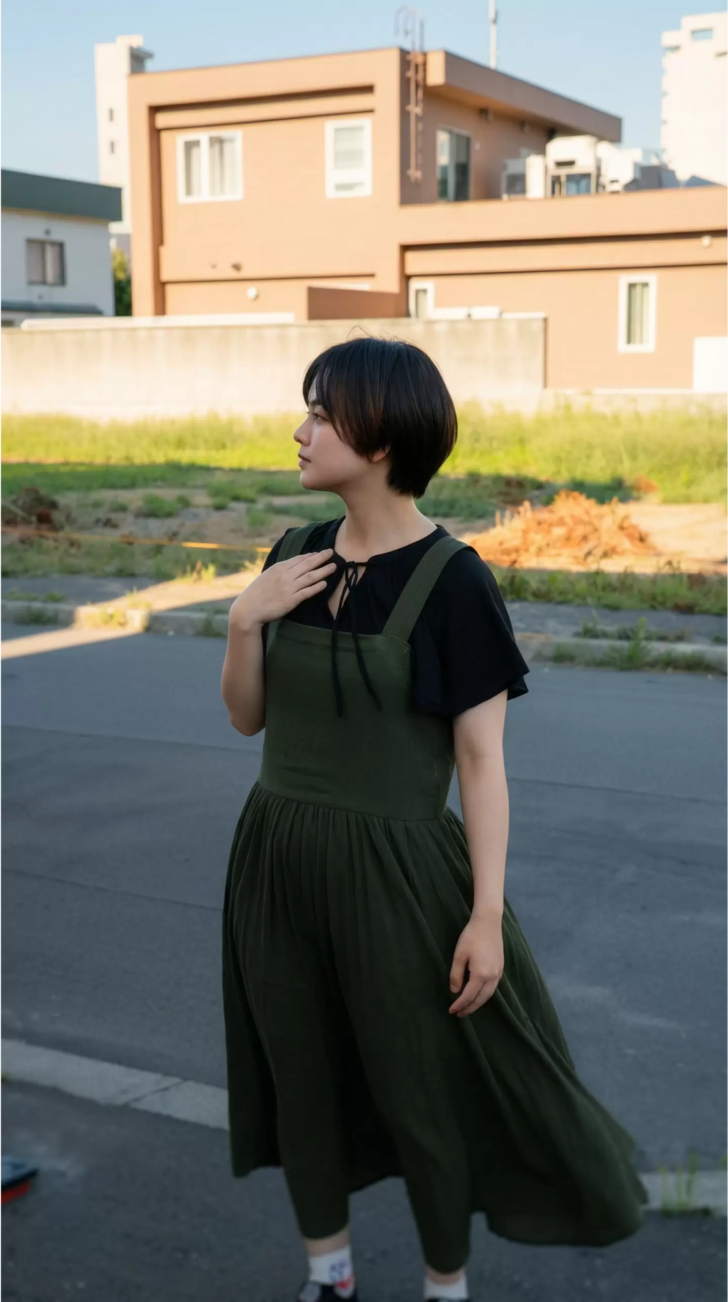 首元をすっきり見せるショートボブの施術例