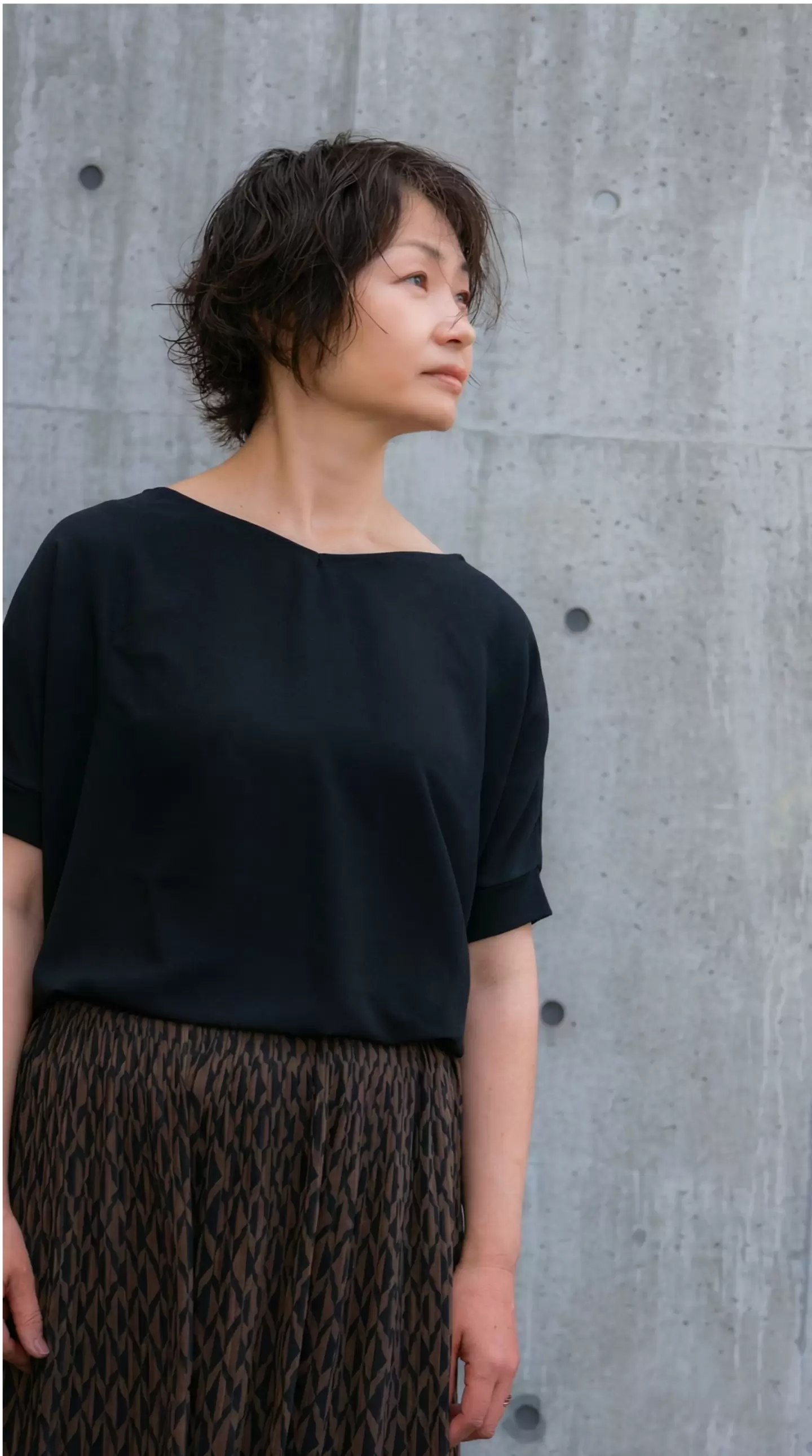 束感のあるパーマスタイルの施術例