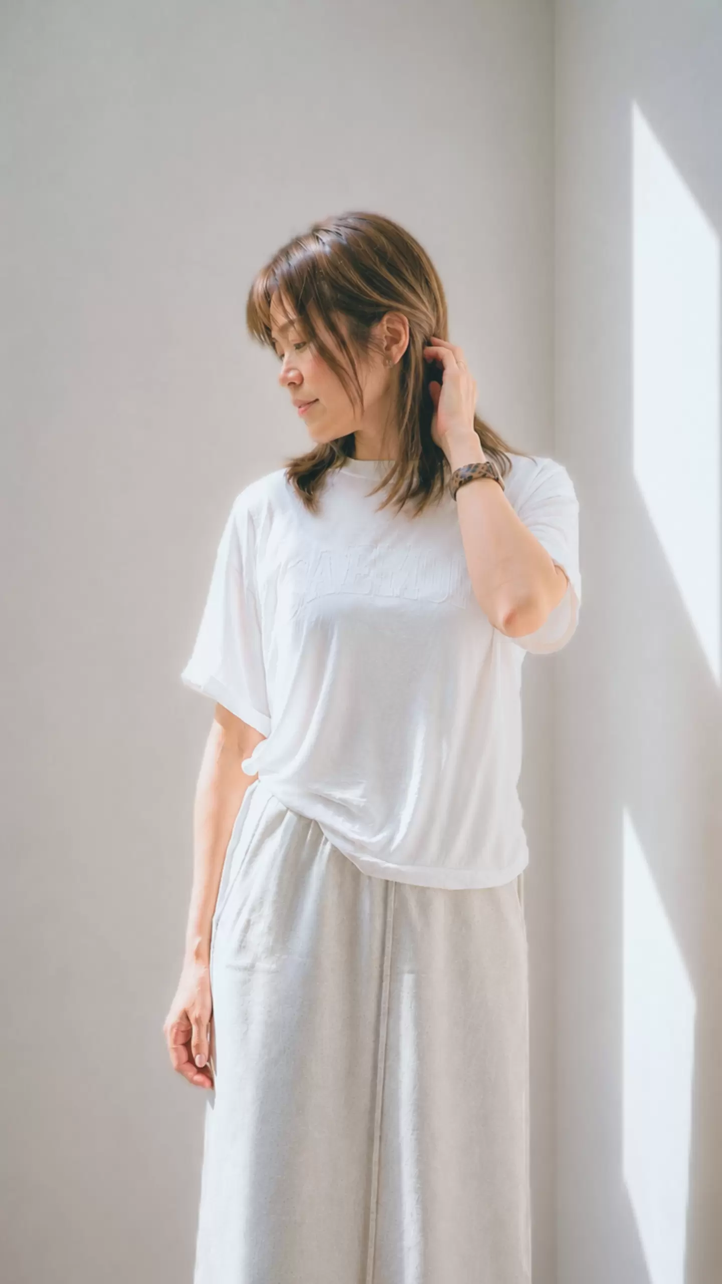 札幌市東区の美容室 HAIR MAKE HEART SHAPED BOX – 白髪ぼかし・リケラケア後のヘアスタイル（凛とした佇まい）