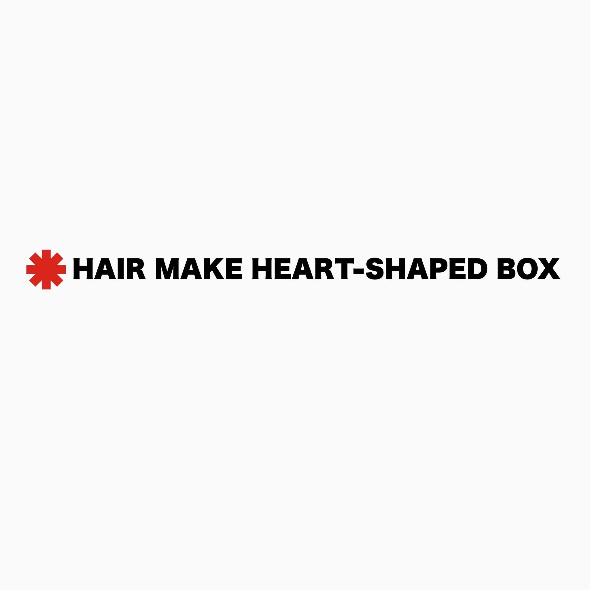 HAIR MAKE HEART-SHAPED BOX